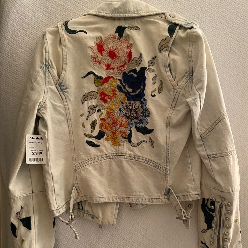 Embroidered jean jacket